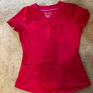 Purple Label by Healing Hands Red Scrubs